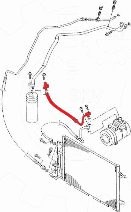 Esen SKV 43SKV564 - High / Low Pressure Line, air conditioning car-mod.net