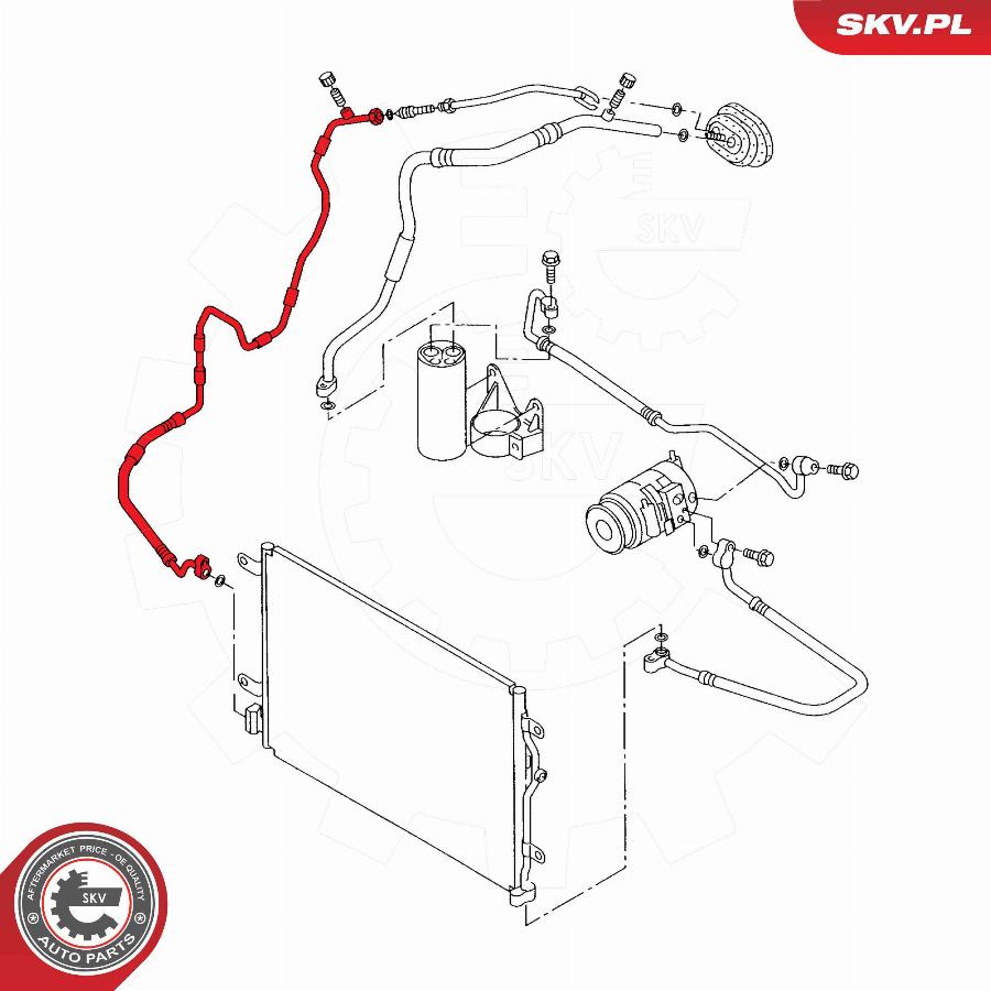 Esen SKV 43SKV531 - High Pressure Line, air conditioning car-mod.net