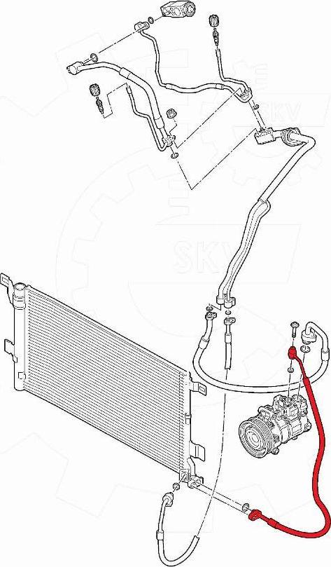 Esen SKV 43SKV573 - High / Low Pressure Line, air conditioning car-mod.net