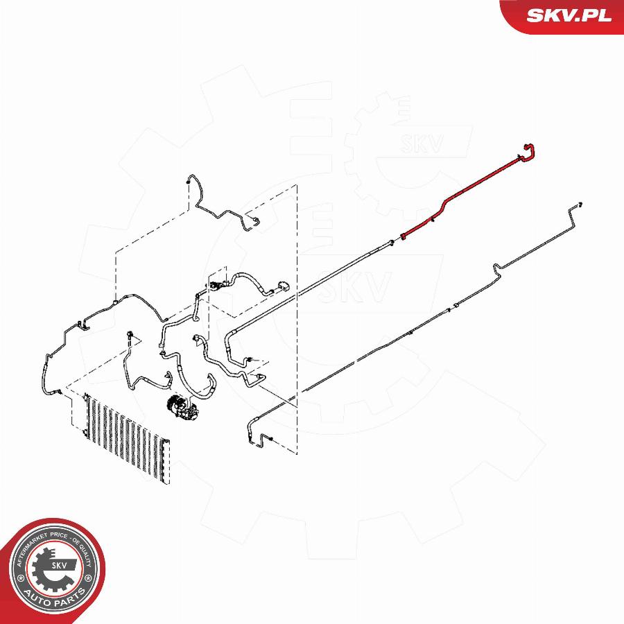Esen SKV 54SKV698 - High Pressure Line, air conditioning car-mod.net