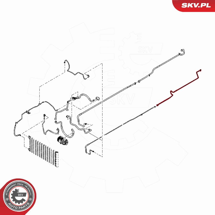 Esen SKV 54SKV663 - High / Low Pressure Line, air conditioning car-mod.net