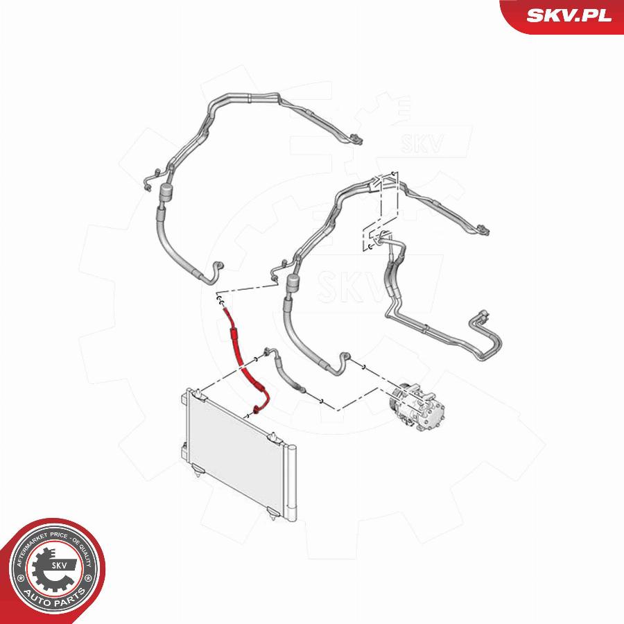 Esen SKV 54SKV603 - High / Low Pressure Line, air conditioning car-mod.net