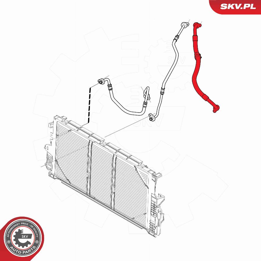 Esen SKV 54SKV713 - High / Low Pressure Line, air conditioning car-mod.net