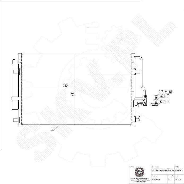 Esen SKV 86SKV014 - Condenser, air conditioning car-mod.net