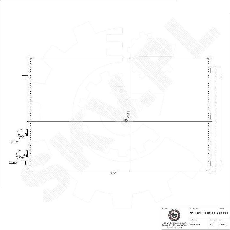 Esen SKV 86SKV213 - Condenser, air conditioning car-mod.net