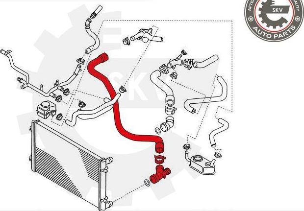 Esen SKV 24SKV344 - Radiator Hose car-mod.net