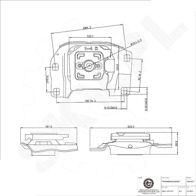 Esen SKV 75SKV817 - Mounting, automatic transmission car-mod.net