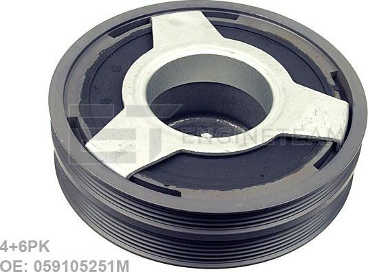 ET Engineteam PC0009 - Belt Pulley, crankshaft car-mod.net