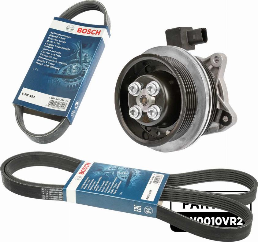 ET Engineteam PW0010VR2 - Water Pump + V-Ribbed Belt Set car-mod.net