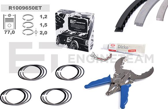 ET Engineteam R1009650ET - Piston Ring Kit car-mod.net