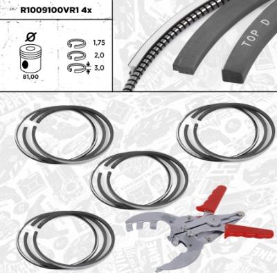 ET Engineteam R1009100VR1 - Piston Ring Kit car-mod.net