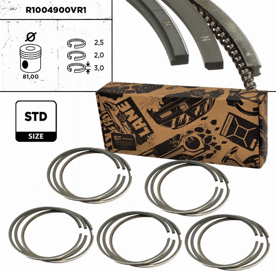 ET Engineteam R1004900VR1 - Piston Ring Kit car-mod.net