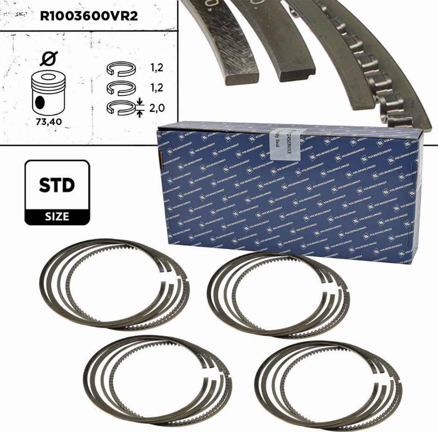 ET Engineteam R1003600VR2 - Piston Ring Kit car-mod.net