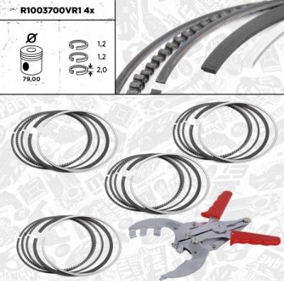 ET Engineteam R1003700VR1 - Piston Ring Kit car-mod.net