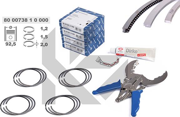 ET Engineteam R1010300KS - Piston Ring Kit car-mod.net