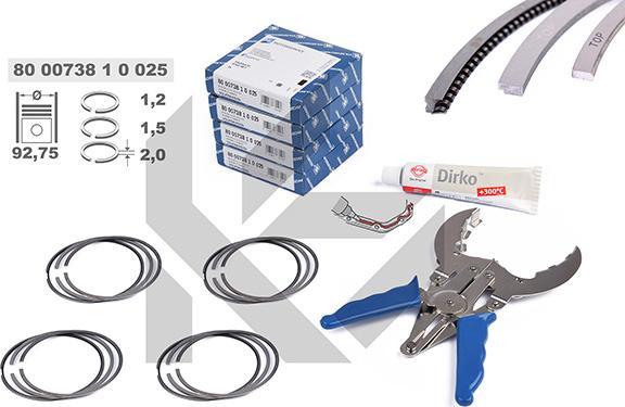 ET Engineteam R1010325KS - Piston Ring Kit car-mod.net