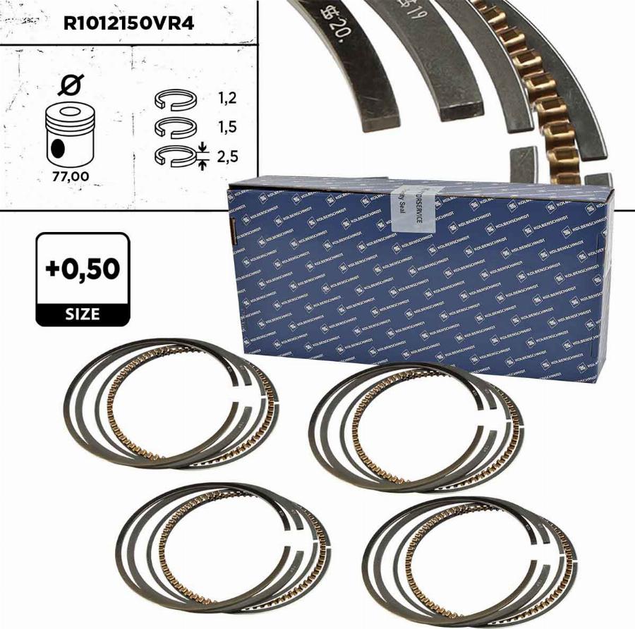 ET Engineteam R1012150VR4 - Piston Ring Kit car-mod.net