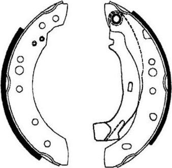 E.T.F. 09-0590 - Drum Brake Shoe Set car-mod.net