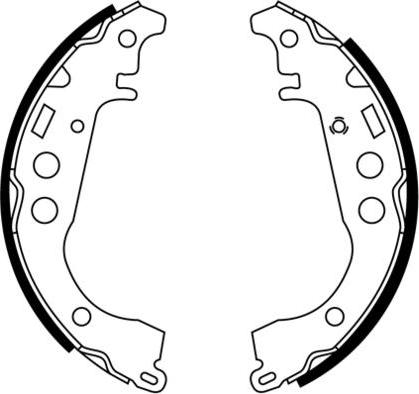 E.T.F. 09-0545 - Drum Brake Shoe Set car-mod.net