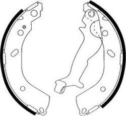 E.T.F. 09-0640 - Drum Brake Shoe Set car-mod.net