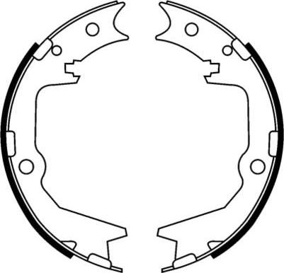 E.T.F. 09-0666 - Drum Brake Shoe Set car-mod.net