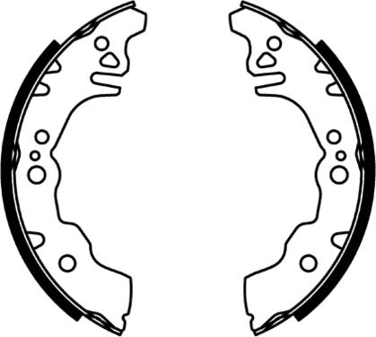 E.T.F. 09-0688 - Drum Brake Shoe Set car-mod.net