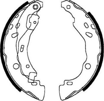 E.T.F. 09-0630 - Drum Brake Shoe Set car-mod.net