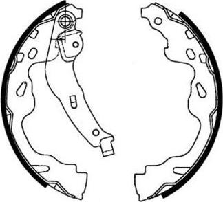 E.T.F. 09-0633 - Drum Brake Shoe Set car-mod.net