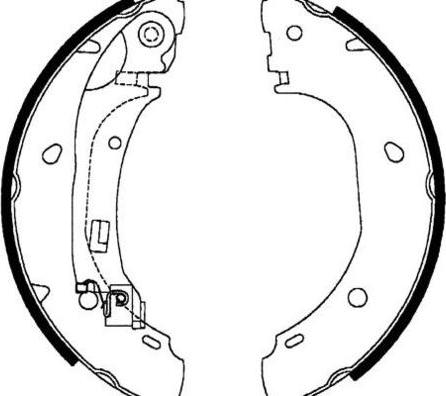 E.T.F. 09-0626 - Drum Brake Shoe Set car-mod.net