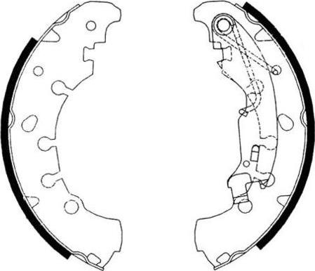 E.T.F. 09-0645 - Drum Brake Shoe Set car-mod.net