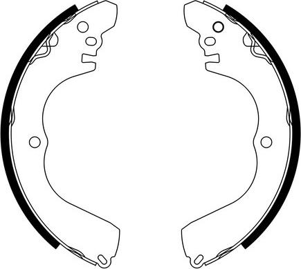E.T.F. 09-0715 - Drum Brake Shoe Set car-mod.net