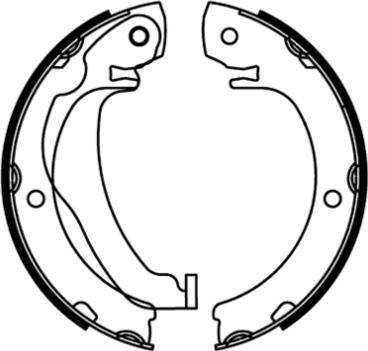 E.T.F. 09-0711 - Drum Brake Shoe Set car-mod.net