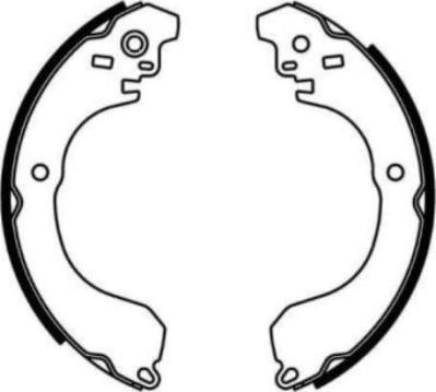 E.T.F. 09-0736 - Drum Brake Shoe Set car-mod.net
