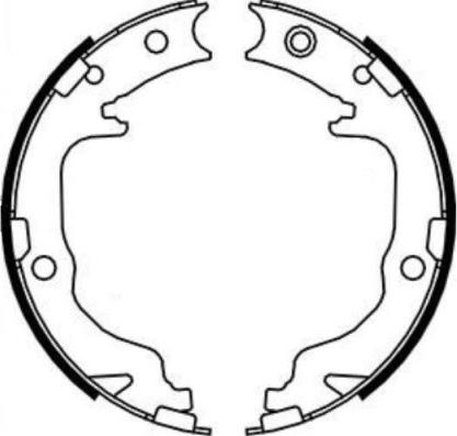 E.T.F. 09-0731 - Drum Brake Shoe Set car-mod.net
