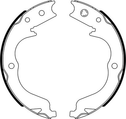E.T.F. 09-0724 - Drum Brake Shoe Set car-mod.net