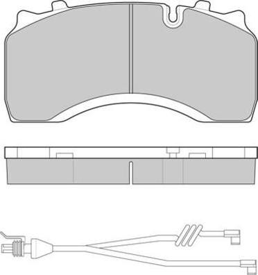E.T.F. 12-5313 - Brake Pad Set, disc brake car-mod.net