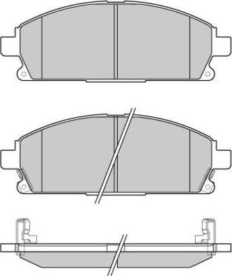 ADVICS-SEA B1N066T - Brake Pad Set, disc brake car-mod.net