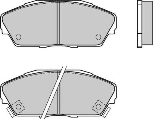 E.T.F. 12-0480 - Brake Pad Set, disc brake car-mod.net