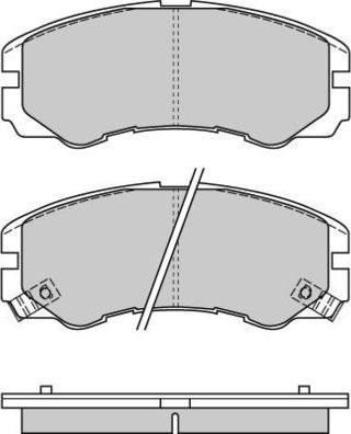 E.T.F. 12-0580 - Brake Pad Set, disc brake car-mod.net