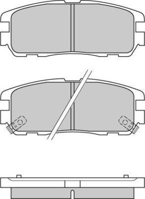 E.T.F. 12-0581 - Brake Pad Set, disc brake car-mod.net