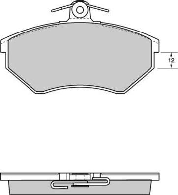 E.T.F. 12-0531 - Brake Pad Set, disc brake car-mod.net