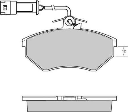 E.T.F. 12-0533 - Brake Pad Set, disc brake car-mod.net