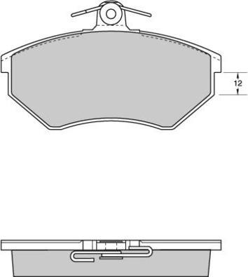 E.T.F. 12-0532 - Brake Pad Set, disc brake car-mod.net