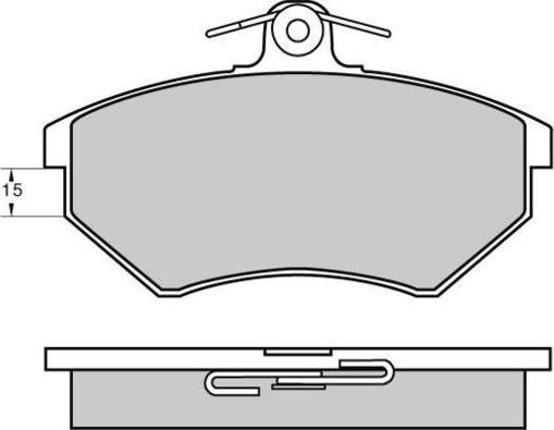 ADVICS-SEA T1N027T - Brake Pad Set, disc brake car-mod.net