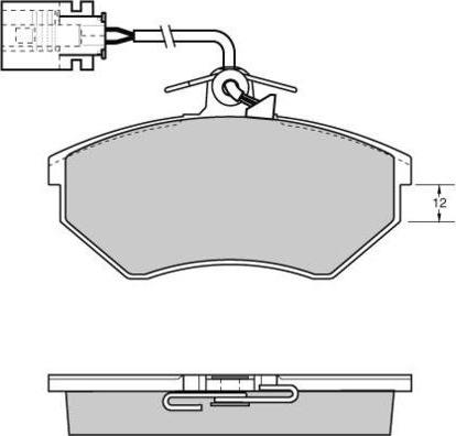 E.T.F. 12-0638 - Brake Pad Set, disc brake car-mod.net