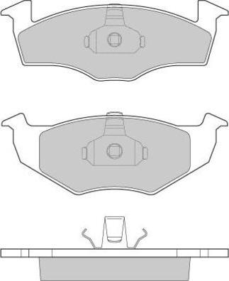 E.T.F. 12-0672 - Brake Pad Set, disc brake car-mod.net