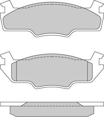E.T.F. 12-0166 - Brake Pad Set, disc brake car-mod.net