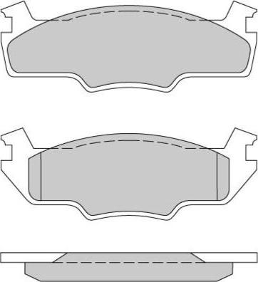 G.U.D. GBP017110 - Brake Pad Set, disc brake car-mod.net