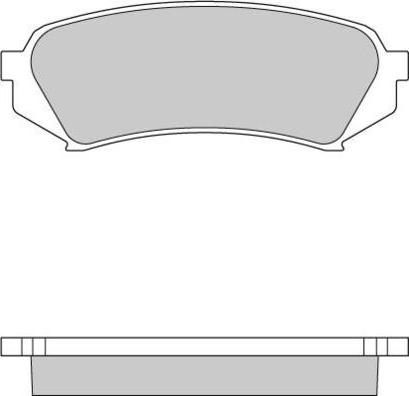 E.T.F. 12-0899 - Brake Pad Set, disc brake car-mod.net