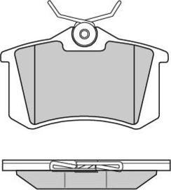 E.T.F. 12-0807 - Brake Pad Set, disc brake car-mod.net